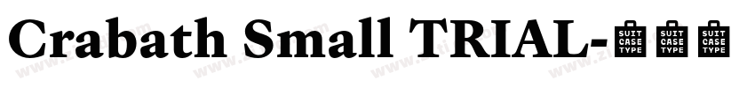 Crabath Small TRIAL字体转换